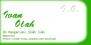 ivan olah business card